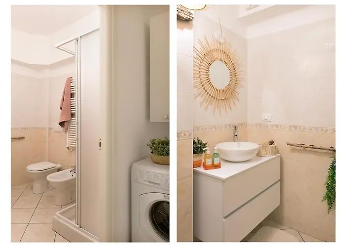 Elegante Bilocale Con Vista Mare E Parcheggio Lägenhet *